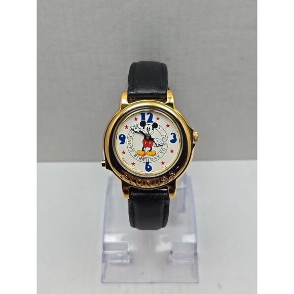Vintage Disney Lorus Mickey Mouse Musical Happy Birthday Watch New Battery Gifts - Picture 1 of 12